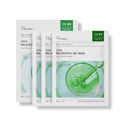 BLUBAN Cica Balanceful Gel Mask [3 sheets]