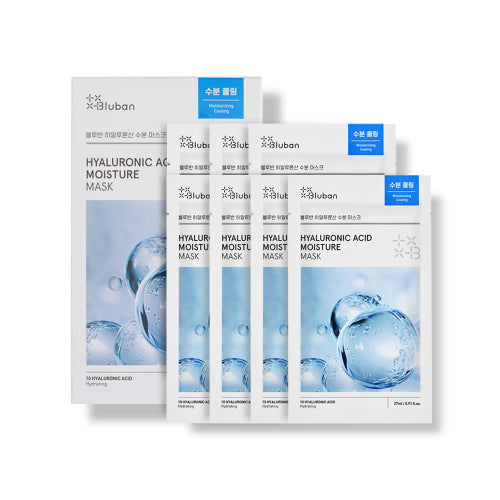 BLUBAN BLUBAN Hyaluronic Acid Moisture Mask 7 Sheets