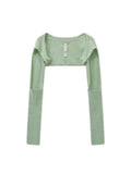 MATIN KIM MATIN KIM Bolero Knit Muffler Light Green