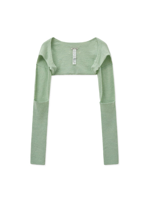 MATIN KIM MATIN KIM Bolero Knit Muffler Light Green