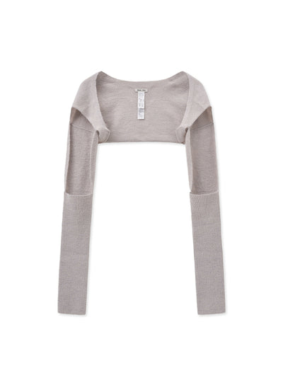 MATIN KIM Bolero Knit Muffler in Light Beige