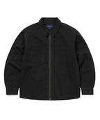 THISISNEVERTHAT THISISNEVERTHAT Washed Denim Zip Shirt Black