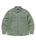 THISISNEVERTHAT THISISNEVERTHAT Washed Denim Zip Shirt Size