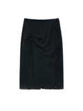 MATIN KIM MATIN KIM Layered String Midi Skirt