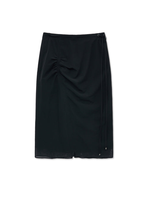 MATIN KIM MATIN KIM Layered String Midi Skirt