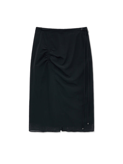 MATIN KIM Layered String Midi Skirt