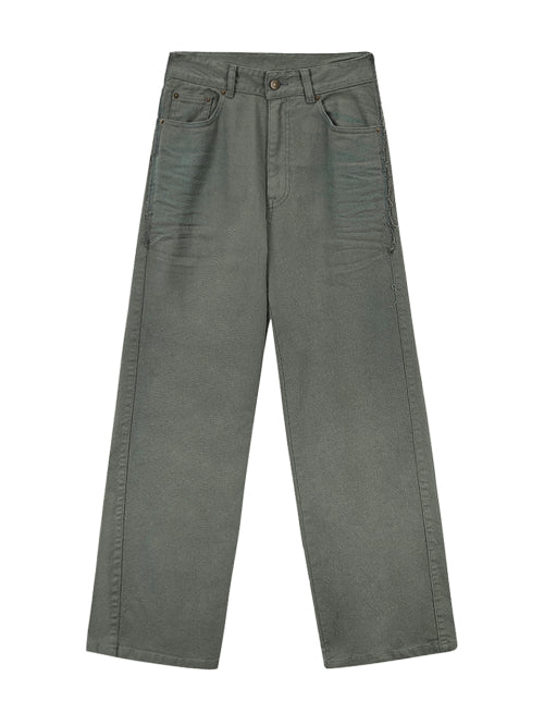 MATIN KIM MATIN KIM Denim Pants Khaki