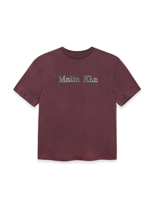 MATIN KIM MATIN KIM Vintage Logo Graphic Top