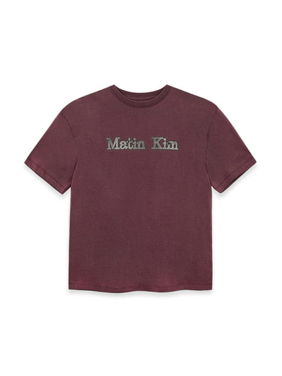 MATIN KIM Vintage Logo Graphic Top