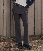 MIXXO MIXXO Layered Semi-Boot Cut Pants C