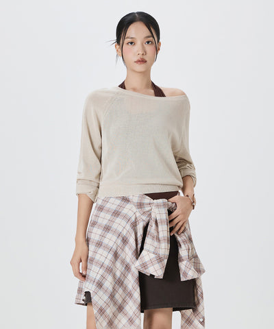 MIXXO Loose Fit Raglan Pullover