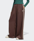 ADIDAS ADIDAS Satin Wide Leg Track Pants - Brown:Cream White