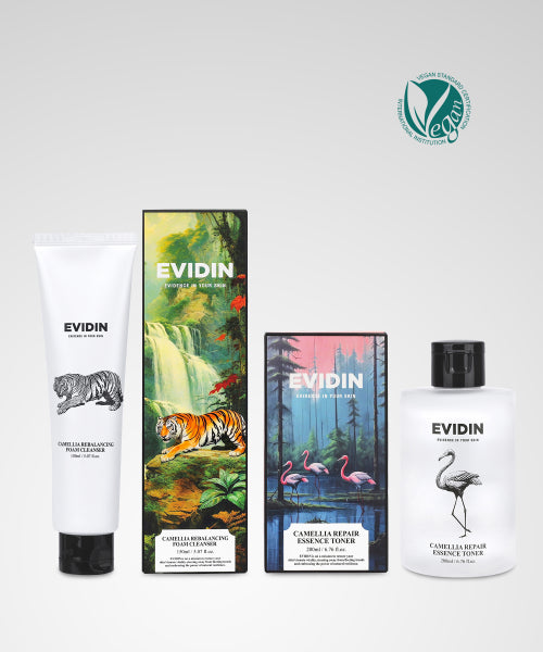 EVIDENCE IN YOUR SKIN EVIDENCE IN YOUR SKIN Camellia Moisturizing Set (Foam Cleanser 150ml + Toner 200ml)