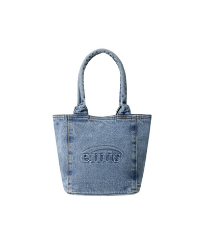 EMIS Denim Tote Bag Blue Denim