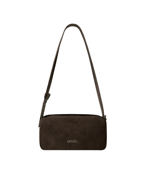 EMIS EMIS WIDE STRAP HOBO BAG-BROWN