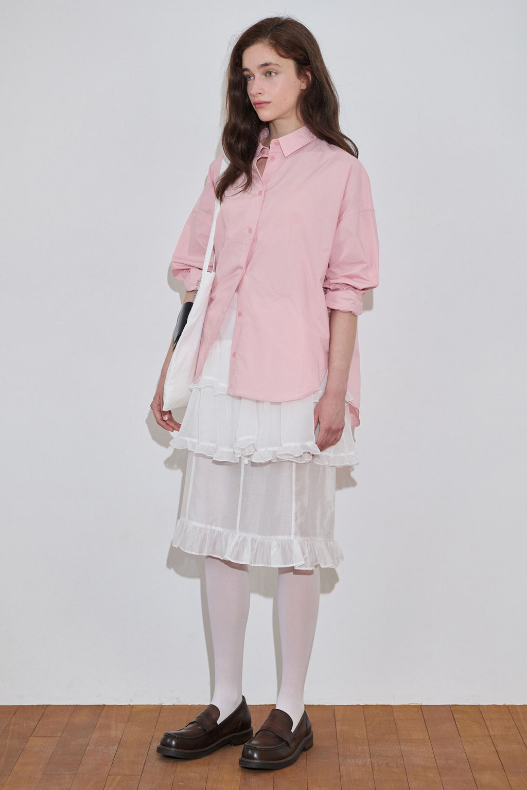 SINOON Basic Over Fit Shirt (Pink)