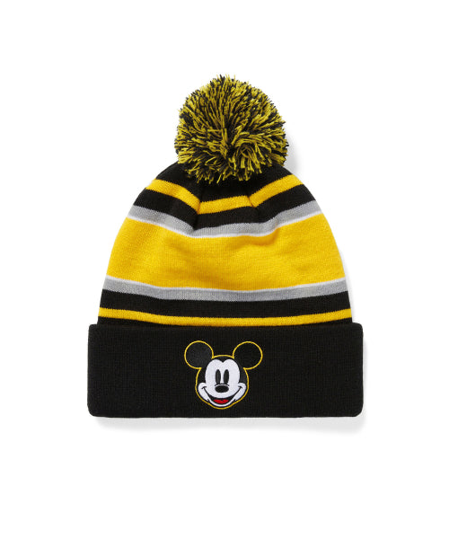 THISISNEVERTHAT THISISNEVERTHAT TNT_Mickey_Pom Beanie Black/Yellow