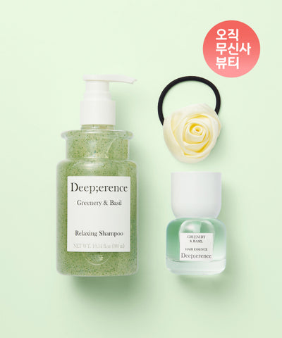 [Greenery & Basil Line/Shopping Bag Giveaway] 300ml perfume hair shampoo + 30ml perfume hair essence + rose hair tie