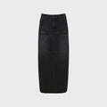 YCH MIDI DENIM SKIRT SLATE (F23DB710SL)