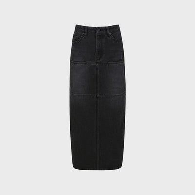 MIDI DENIM SKIRT SLATE (F23DB710SL)