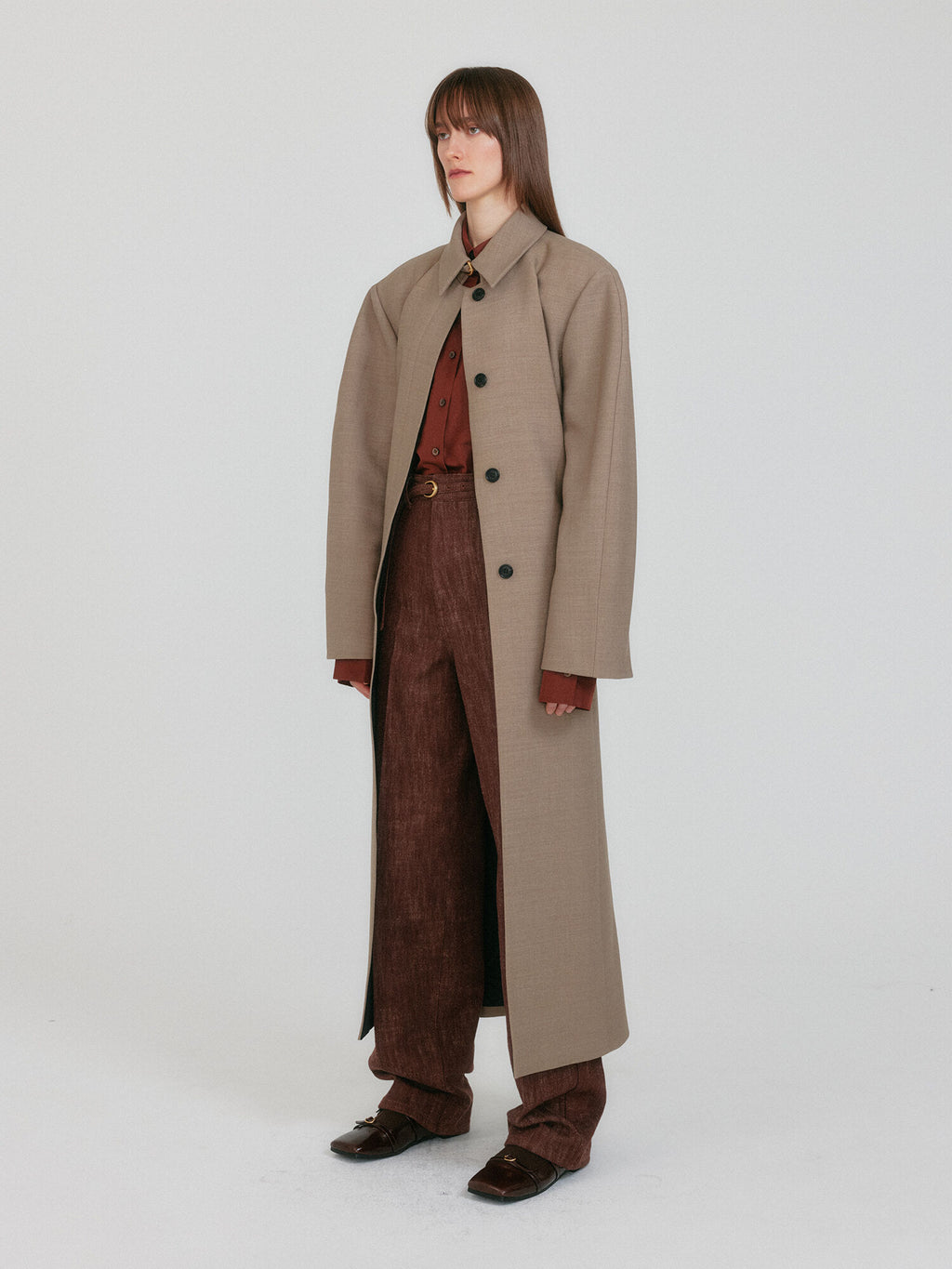 EENK ZENOA Oversized Coat - Beige