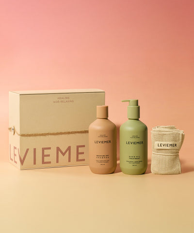 [Gift Set] Moisture Soy Shampoo & Seed Oil Treatment + Shower Towel + Gift Box