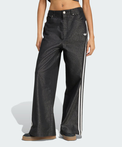 ADIDAS Adilenium 4 Shine Baggy Denim Pants - Black
