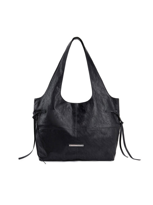 MATIN KIM MATIN KIM Big Shoulder Bag Black