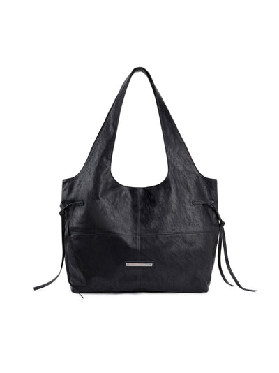 MATIN KIM Big Shoulder Bag Black
