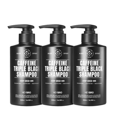 Caffeine Triple Black Shampoo 500ml (3 sets)