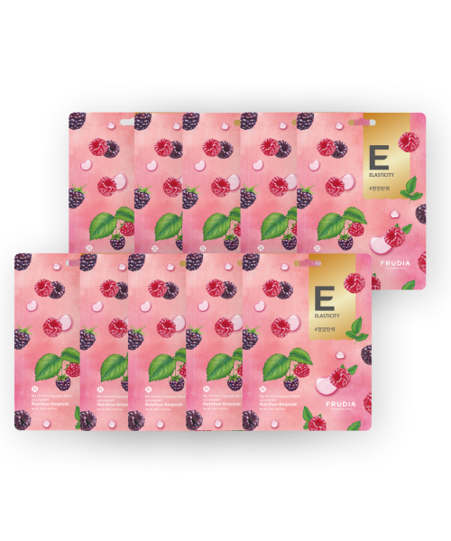 FRUDIA FRUDIA Squeeze Mask Bokbunja Ampoule Mask Pack 10 pieces