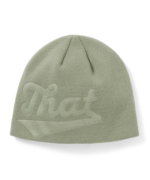 THISISNEVERTHAT THISISNEVERTHAT Debossed That No Cuff Beanie Light Green