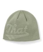 THISISNEVERTHAT THISISNEVERTHAT Debossed That No Cuff Beanie Light Green