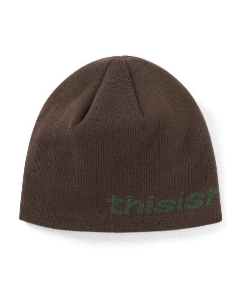 THISISNEVERTHAT THISISNEVERTHAT SP-Logo No Cuff Beanie Brown
