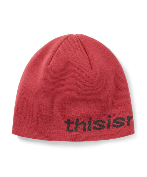 THISISNEVERTHAT THISISNEVERTHAT SP-Logo No Cuff Beanie Red Pink