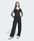 ADIDAS ADIDAS V-neck Long Sleeve Shirt - Black
