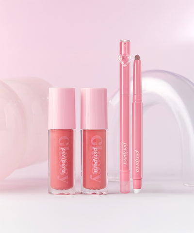 peripera Ink Glasting Lip Gloss + Plumping Dew Lip Pencil Set