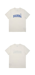 diadora Performance Logo Mesh Short Sleeve T-Shirt OFF WHITE