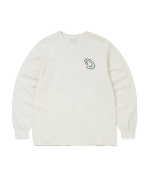 THISISNEVERTHAT THISISNEVERTHAT Spiral Logo L/S Tee Ivory