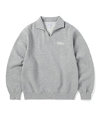 THISISNEVERTHAT THISISNEVERTHAT Open Collar Sweatshirt Heather Grey