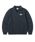 THISISNEVERTHAT THISISNEVERTHAT Open Collar Sweatshirt Navy