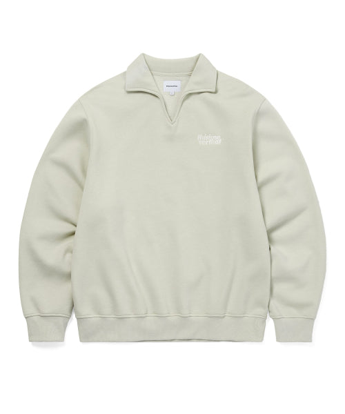 THISISNEVERTHAT THISISNEVERTHAT Open Collar Sweatshirt Sand