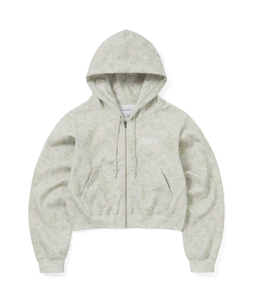 THISISNEVERTHAT THISISNEVERTHAT Hoodie Zip Up Floral Ivory