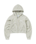 THISISNEVERTHAT THISISNEVERTHAT Hoodie Zip Up Floral Ivory