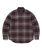 THISISNEVERTHAT THISISNEVERTHAT Flannel Check Shirt Burgundy