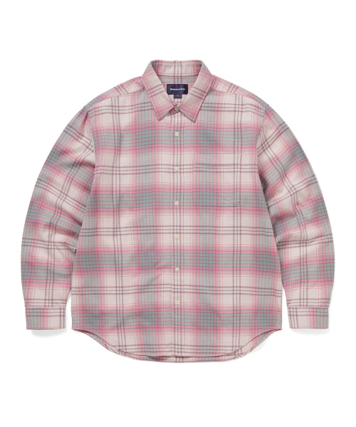 THISISNEVERTHAT THISISNEVERTHAT Flannel Check Shirt Pink
