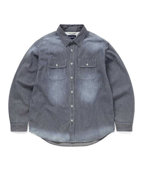 THISISNEVERTHAT THISISNEVERTHAT Hickory Denim Shirt Indigo