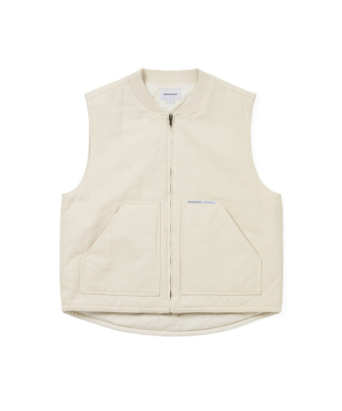 THISISNEVERTHAT THISISNEVERTHAT Washed Duck Vest Ivory