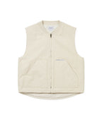 THISISNEVERTHAT THISISNEVERTHAT Washed Duck Vest Ivory