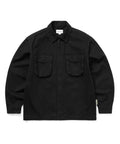 THISISNEVERTHAT THISISNEVERTHAT Washed Zip Shirt Black